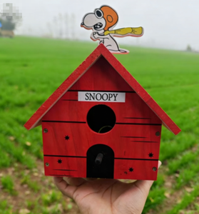 Nuevo Nido para Pájaros Comestibles Pequeños Transfronterizo Flying Ace, Jaula de Madera en Forma de Casa para Aves, Regalo - Product Image 2