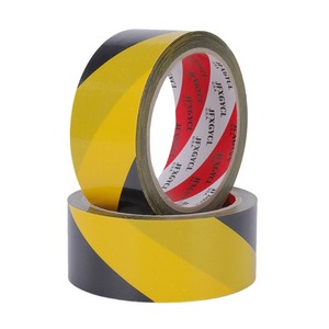 Bán buôn không thấm nước dính PVC sàn băng màu đen và màu vàng <span class=keywords><strong>Zebra</strong></span> dòng 5S hội thảo đánh dấu màu sắc mã hóa băng - Product Image 5