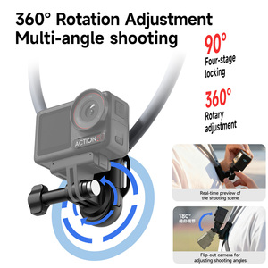 Neckband Mobile Phone Action Camera Travel Cycling Live Streaming Magnetic Neckband Vlog <b>Shooting</b> - Product Image 5