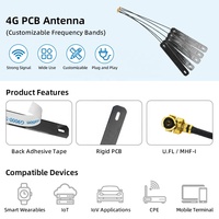 Antenne PCB 4G LTE Feisheng 700-2700MHz 5dBi à polarisation verticale U.FL pour passerelles IoT LoRa