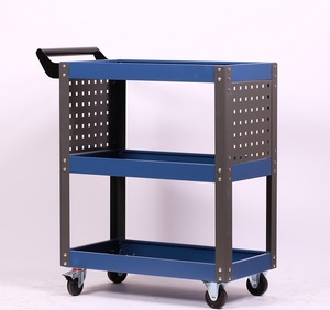 รถเข็นโลหะอเนกประสงค์แบบปรับแต่งได้รถเข็นใช้งานรถเข็นรถบรรทุกโลหะรองรับ OEM & OBM ทำจากเหล็กทนทาน - Product Image 5