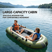 Kayak de pêche gonflable de haute qualité, canoë en caoutchouc, bateau de pêche gonflable, kayak de voyage, double siège, accepte la personnalisation