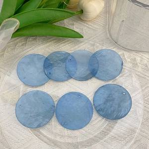 50 أو متعددة الألوان قرص دائري مرآة قذيفة أم اللؤلؤ سحر لالقرط ديي قلادة صنع المجوهرات - Product Image 2