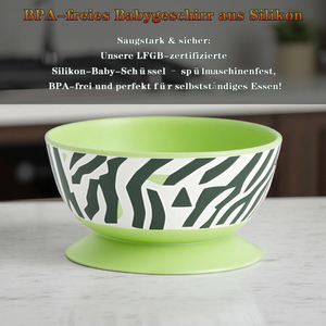 Goldsang Nieuwe Hoge-Temperatuur Resistente Lfgb <span class=keywords><strong>Food</strong></span> <span class=keywords><strong>Grade</strong></span> Siliconen Kom Bisfenol-Vrije Antislip Tweekleurig Ontwerp Silicagel - Product Image 4