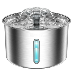<span class=keywords><strong>Fontaine</strong></span> <span class=keywords><strong>à</strong></span> <span class=keywords><strong>eau</strong></span> pour animaux de compagnie moderne, <span class=keywords><strong>à</strong></span> motif uni, étanche, rechargeable, ultra silencieuse, en plastique, design automatique pour chats, chiens, petits animaux - Product Image 1