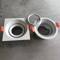 Bon marché Prix projecteur LED montage MR16 fixe GU10 intérieur vers le bas luminaire boîtier anti-éblouissement encastré LED Downlight