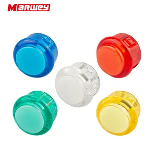 Arcade Game Machine Accessories Plastic 30mm Fish Table Fishing Game Console Arcade Button Led Light