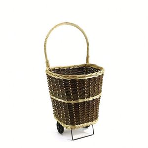 Gros <span class=keywords><strong>panier</strong></span> <span class=keywords><strong>à</strong></span> linge personnalisé en vrac en saule pour la ferme <span class=keywords><strong>panier</strong></span> de rangement avec poignée et roues chariot <span class=keywords><strong>à</strong></span> bûches - Product Image 5