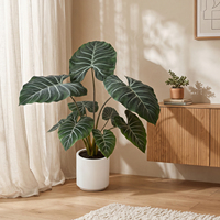Plante artificielle Alocasia à grandes feuilles, haute simulation, aspect réaliste