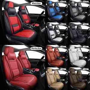 EKR - Juego Completo de Fundas de Asiento de Coche Deportivas de Cuero para 5 Plazas, Compatibles con Airbag, Ajuste Universal para Todas las Estaciones - Product Image 6