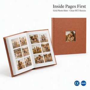 <span class=keywords><strong>Album</strong></span> <span class=keywords><strong>photo</strong></span> de luxe en lin à couverture rigide avec dos <span class=keywords><strong>carré</strong></span>, montage inversé et dos renforcé en tissu pour souvenirs de mariage et de famille - Product Image 1