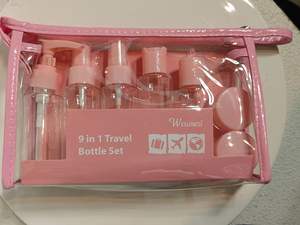 Juego de botellas de viaje Botellas Artículos de tocador Contenedores líquidos para maquillaje cosmético Juego de diez piezas - Product Image 4