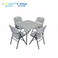 Chaises pliantes en plastique portables pour le camping en plein air