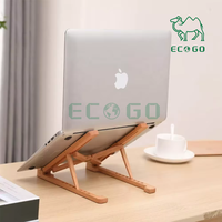 Ordinateur portable en bambou support ergonomique pour ordinateur portable support pliant réglable en bois support pour ordinateur portable de bureau