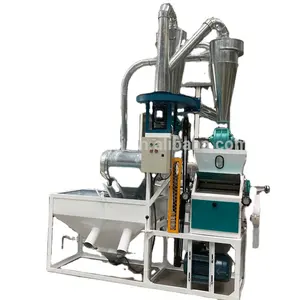 Combined roller type mini corn mill machine