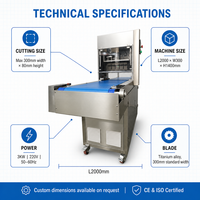 Machine à découper le fromage congelé à ultrasons durable du Groupe Wanli, haute productivité, qualité alimentaire, pour boulangerie, coupe-gâteau roulé suisse