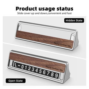 Scheda di parcheggio temporaneo per auto Mini Cooper S JCW F55 F60 R60 U25 Countryman 2025 ruotare numero di telefono targa in alluminio Park Stop - Product Image 2