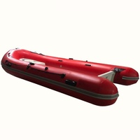 Bateau pneumatique RIB en alliage d'aluminium et PVC pour 6 personnes avec pompe à air pour la pêche et le sauvetage en extérieur
