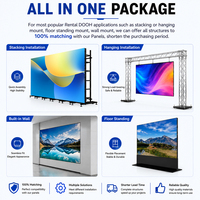 Pantalla LED a Todo Color de Alta Calidad, Resistente al Agua, P3.91 P4.81, Alquiler de Pantalla LED Grande para Escenarios Exteriores, para Publicidad