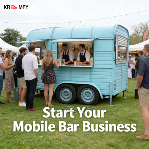 Remolque de Comida Rápida Premium para Marketing de Aroma a Café Tostado Fresco, Cocina Móvil y Almacenamiento de Granos de Café, Estilo Carro de Caballos Artesanal - Product Image 1