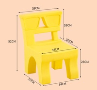 Chaise en plastique pliable moderne pour salle à manger, école, maternelle, fête d'enfants, couleur vive, vente en gros