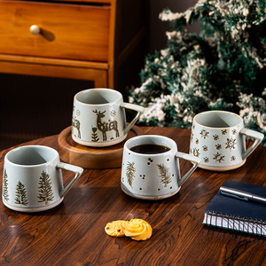 New Design Christmas Elk <b>Ceramic</b> <b>Mug</b> Christmas Tree Coffee Cup Porcelain Tea <b>Mug</b> - Product Image 3