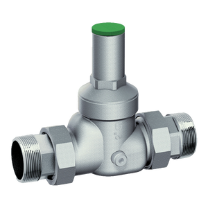 Riduttore di Pressione Manuale Cromato con Connessione Manometro 1\"1/4 M/M per Fluidi Gassosi - Product Image 1