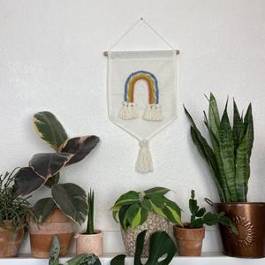 Décoration murale en tissu arc-en-ciel de haute qualité, élégante et étonnante - Product Image 1