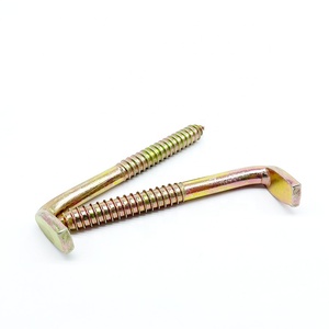 Vis <span class=keywords><strong>à</strong></span> <span class=keywords><strong>crochet</strong></span> en L en acier zingué jaune pour <span class=keywords><strong>bois</strong></span> - Product Image 3