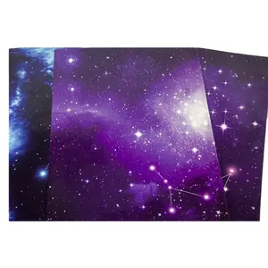 Hot design strarry starry night sky printing flower gift box birthday decoration coated wrapping paper