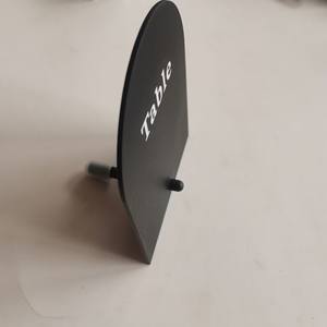 حامل طاولة سطح مكتب من الألومنيوم فضي أسود 7*50 من المطاط الذهبي علامة شريط الأرقام علامة الزفاف WAL-Metal - Product Image 3