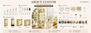 Difusor de caña de Rosa personalizado, conjunto de 2 difusores de 200ml para boda - Product Image 4