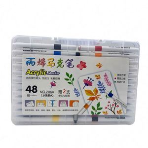 Marcadores de Arte Bv-Amh01, Juego de Rotuladores de Punta de Fieltro Personalizados con Pintura Acrílica para Escribir, Pintar, Dibujar y Graffiti - Product Image 1