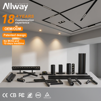 Rail lumineux LED en aluminium, 3 couleurs, 2 lignes, basse tension, magnétique, 48V, design unique, installation facile, rail lumineux LED magnétique pour intérieur