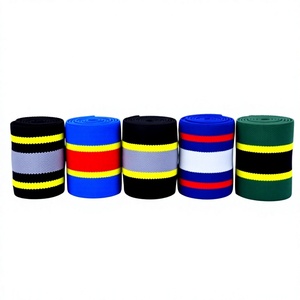 Muñequera Elástica Personalizada para Deportes, Fitness, Levantamiento de Pesas, Banda de Compresión de 8 cm de Alta Elasticidad, Modelo HE-WW-84, Pakistán - Product Image 2