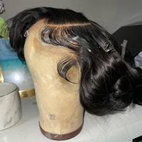Usine Pixie Cut Perruques de Cheveux Humains Naturel Sassoon Style Cheveux T Partie Dentelle Perruques Sans Colle Coupe Courte Perruque