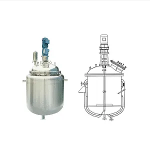 Reactor de mezcla de resina de poliéster de 100l, líquido fenólico químico, acrílico, fenol, formaldehído, reactor de resina epoxi alquídica