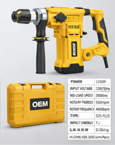 Martillo <span class=keywords><strong>Demoledor</strong></span> de Concreto de Alta Potencia, Juego de Taladro de Impacto Rotatorio para Demolición de Paredes, 110V/220V, Martillo Eléctrico de Trabajo Pesado - Product Image 6