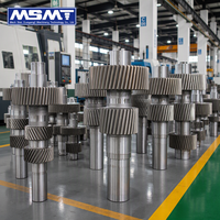 Arbre hélicoïdal MSMT forgé en 42CrMo pour extrudeuse bivis et boîte de vitesses de mélange, arbre d'engrenage de grande taille, fabrication OEM