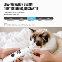 Lime à ongles électrique pour animaux de compagnie avec écran LCD et 3 réglages de vitesse pour la coupe des griffes et le soin des pattes des chiens et des chats