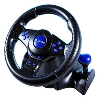 Volante de Carreras Multiplataforma Alucard NS-9824, Compatible con Android TV, Diseño con Cable