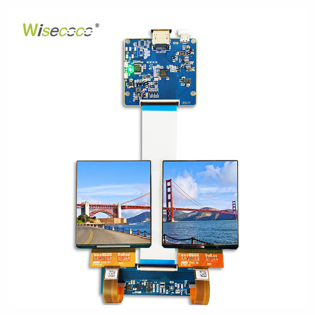 3.81 Inch 1080x1200 MIPI DSI Dual AMOLED Display Screen VR Headset HMD Oled Module with Driver Board