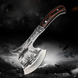 2025 mới tùy chỉnh bán buôn ngoài trời đa mục đích bằng gỗ Xử lý mở núi rìu sống sót cắm trại Rìu - Product Image 2