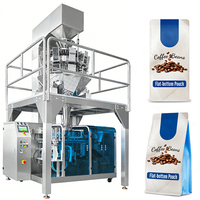 Machine d'emballage automatique à grande vitesse pour sachets de café pré-fabriqués, pour 500 g et 1 kg de grains de café, machine d'emballage de sachets à fond plat