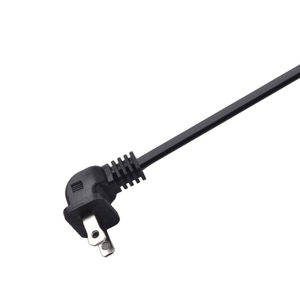 Etl chứng nhận SPT-1 2C 18AWG đen 1.5m dây điện với NEMA 1-15p phân cực cắm + 2cm Tước End - Product Image 4