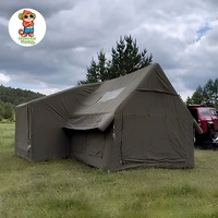 Tente familiale gonflable à double couche, imperméable, résistante aux intempéries, toutes saisons, protection solaire, configuration rapide, une chambre.