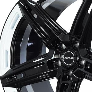 Jantes en alliage noir et blanc à 5 branches, 18, 19, 20, 21, 22 pouces, 5x112, 5x120, 5x114.3, pour Benz, BMW, Audi, Porsche, Range Rover Sport - Product Image 5