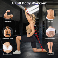 Bandas de Resistencia de Látex Mini Loop con Logotipo Personalizado Impreso, Juego de 5 Piezas, Bandas de Ejercicio para Fitness, Musculación y Fisioterapia