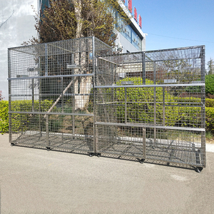 Grande volière LIZE pour oiseaux, <span class=keywords><strong>cage</strong></span> extérieure pour perroquets, cages et abris pour animaux de compagnie en acier inoxydable, fabrication de cages pour animaux. - Product Image 3