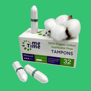 Produit tendance 2026 Tampons hygiéniques jetables bio fabriqués par un fabricant biologique <span class=keywords><strong>sans</strong></span> <span class=keywords><strong>applicateur</strong></span> Tampons hygiéniques biodégradables - Product Image 1
